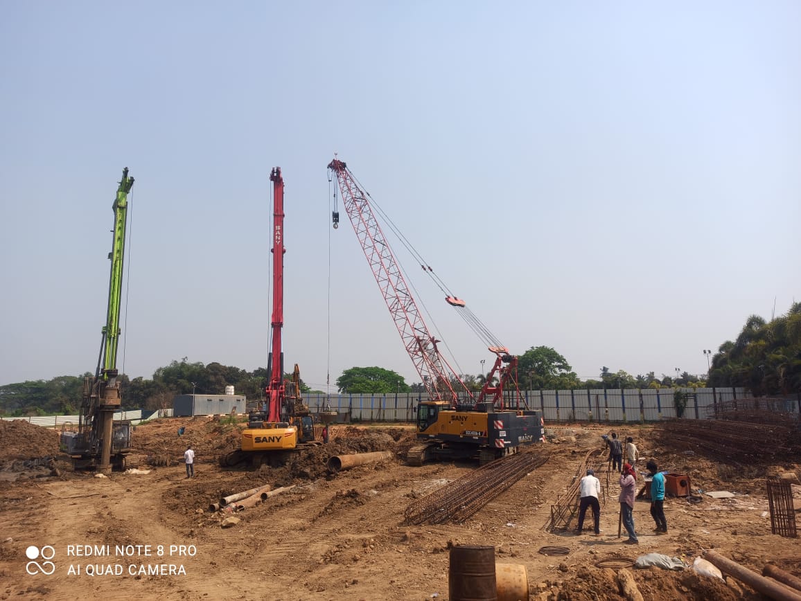 Piling work started