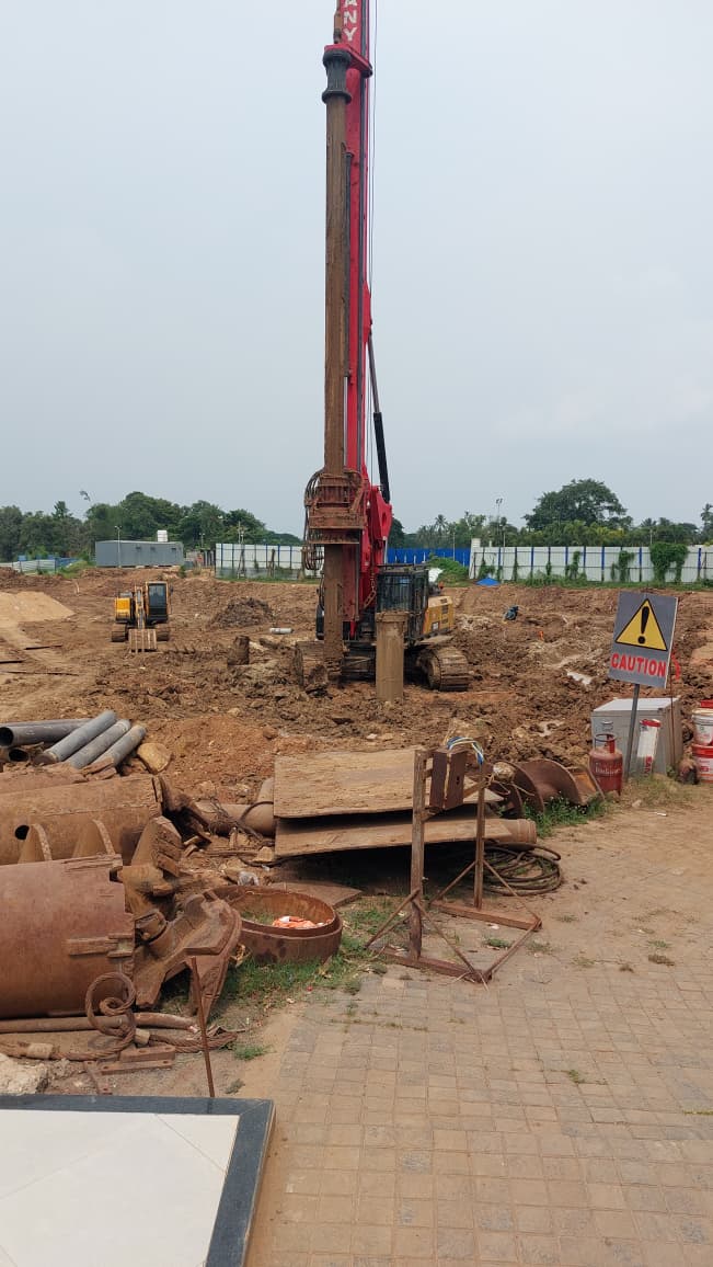Piling Work completed. 255/255 piles completed